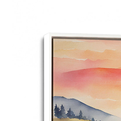 [Color:Opaque White], Picture of art in a White frame at an angle