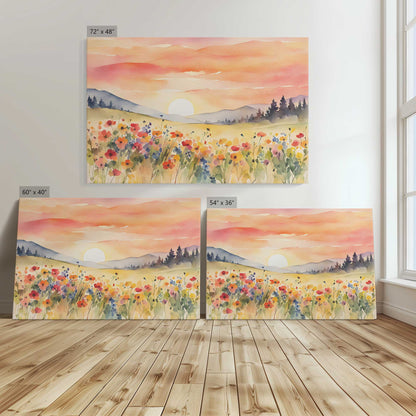[Color:Stretched Canvas], Image showing the size comparisons
