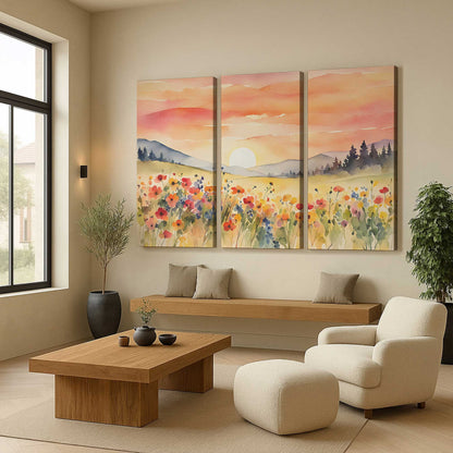 [Color:Stretched Canvas], Picture of art in a room