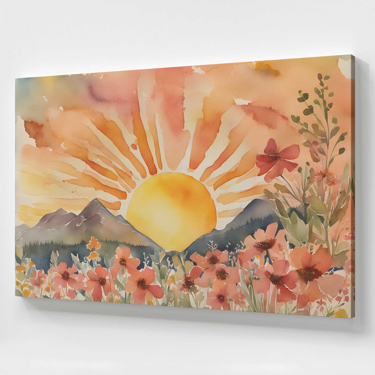 [Color:Stretched Canvas], Picture of art at an angle