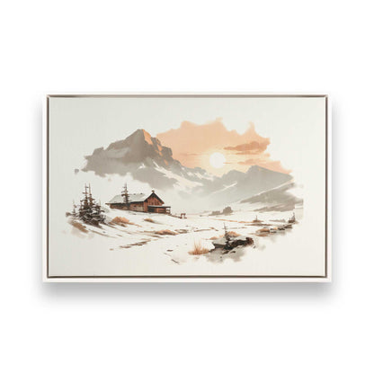 [Color:Opaque White], Picture of art in a White frame