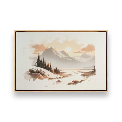 [Color:American Maple], Picture of art in a American Maple frame