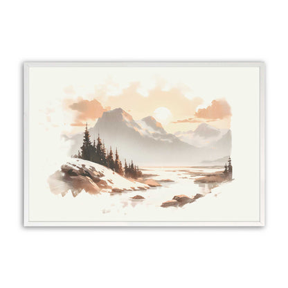 [Color:Opaque White], Picture of art in a Opaque White frame