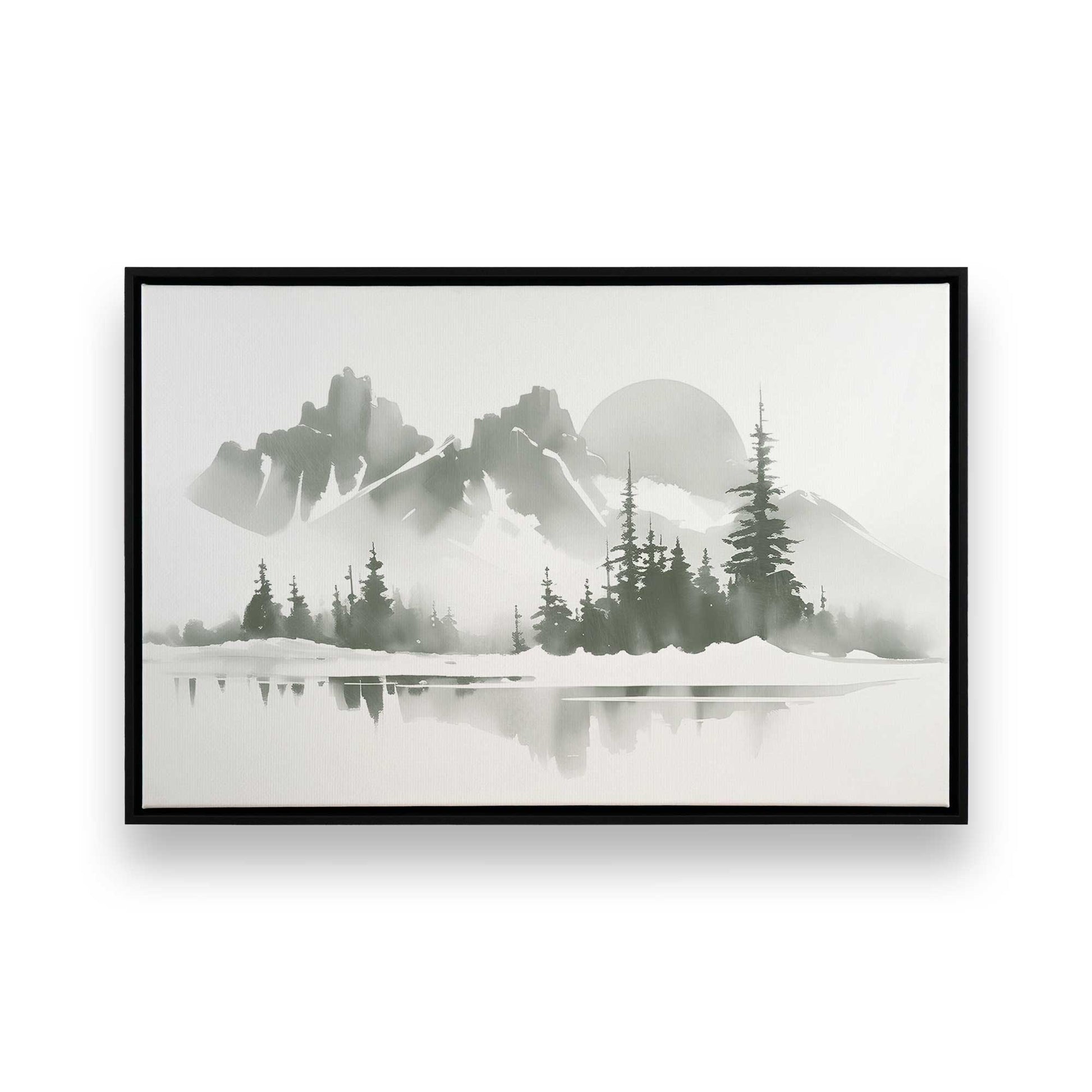 [Color:Satin Black], Picture of art in a Satin Black frame