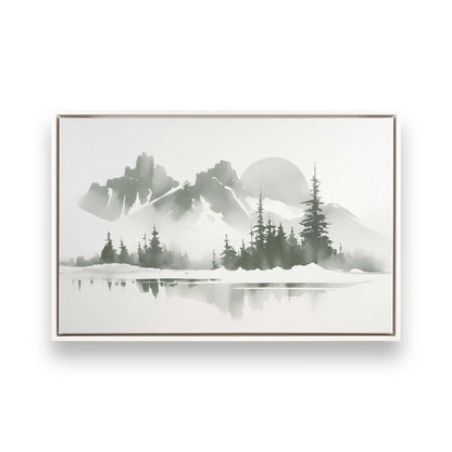 [Color:Opaque White], Picture of art in a White frame