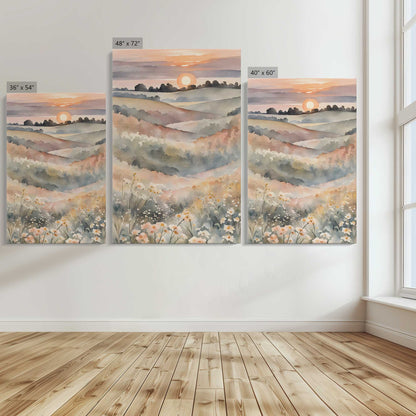 [Color:Stretched Canvas], Image showing the size comparisons