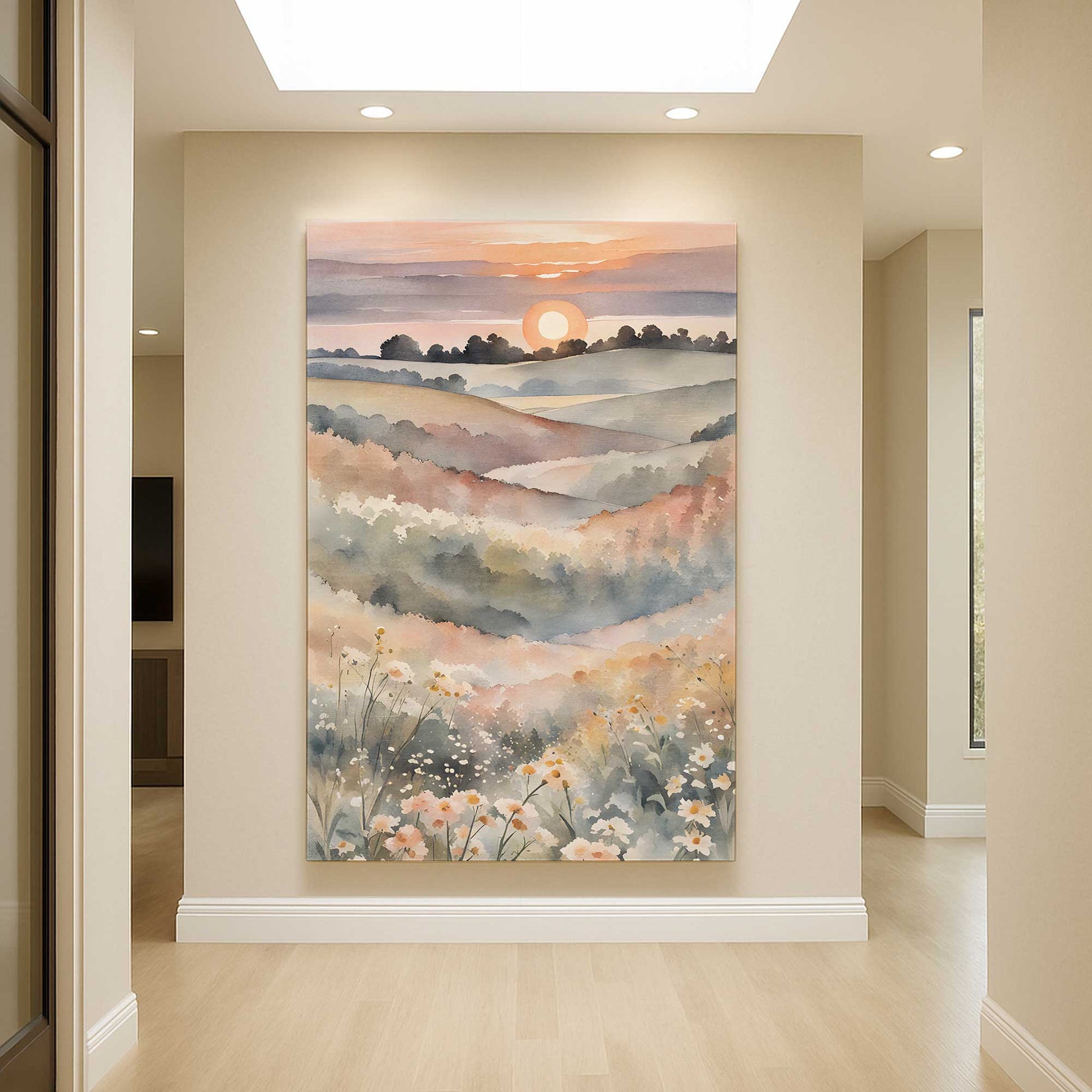 [Color:Stretched Canvas], Picture of art in a room