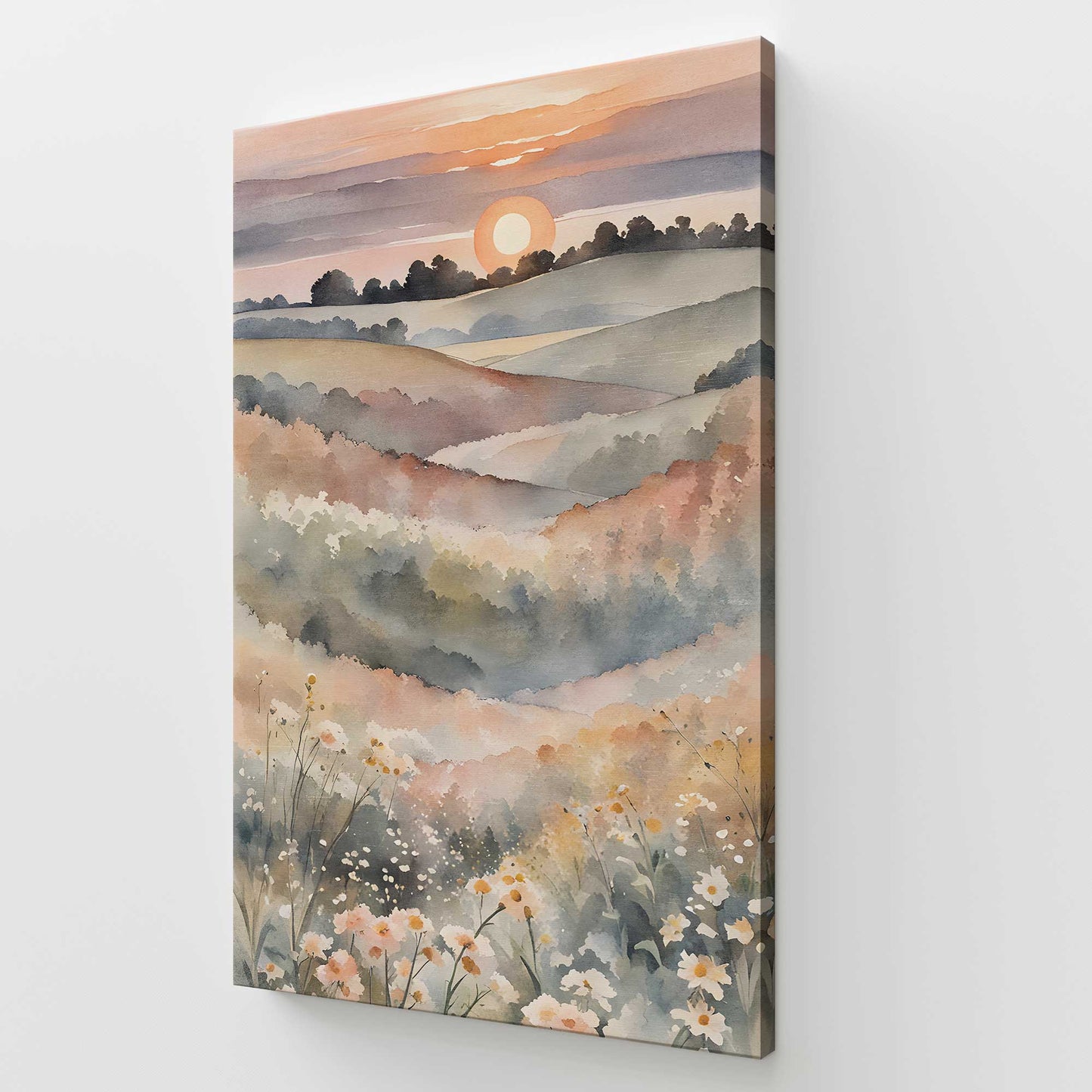 [Color:Stretched Canvas], Picture of art at an angle