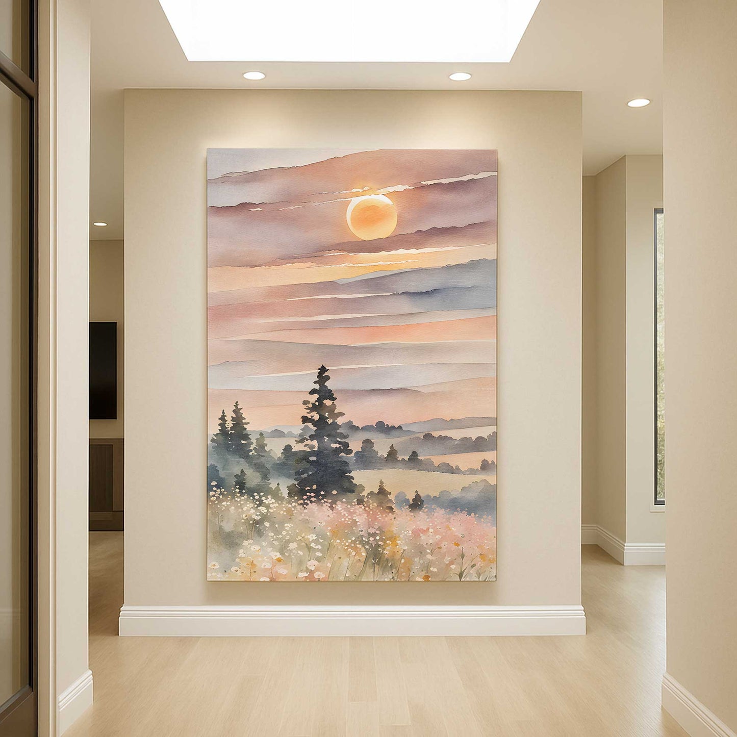 [Color:Stretched Canvas], Picture of art in a room