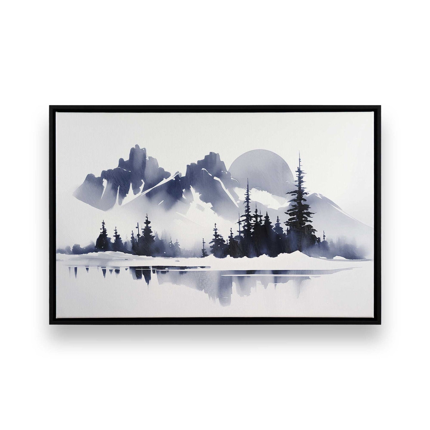 [Color:Satin Black], Picture of art in a Satin Black frame