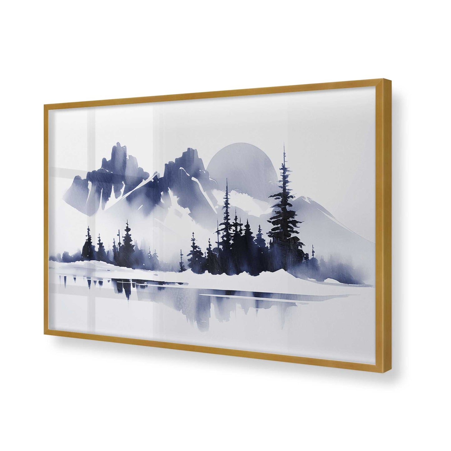 [Color:Polished Gold], Picture of art in a Polished Gold frame of the corner