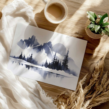 Moonlit Mountain Majesty Print