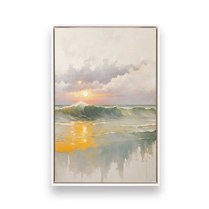 [Color:Opaque White], Picture of art in a White frame