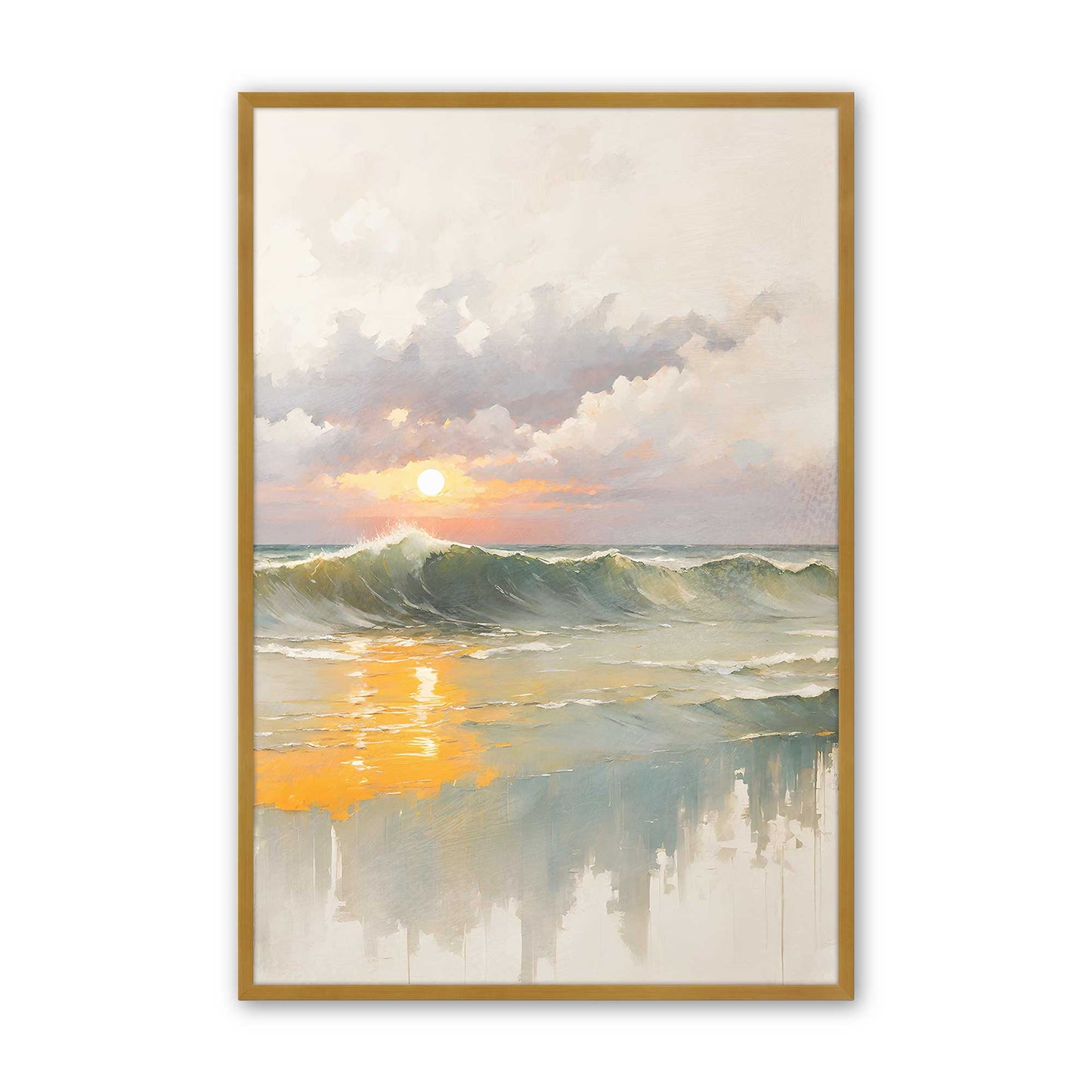 [Color:Polished Gold], Picture of art in a Polished Gold frame