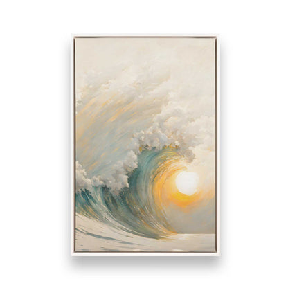 [Color:Opaque White], Picture of art in a White frame