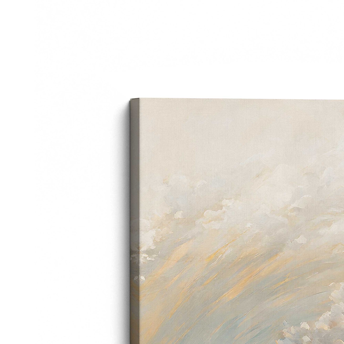 [Color:Stretched Canvas], Picture of the corner of the art