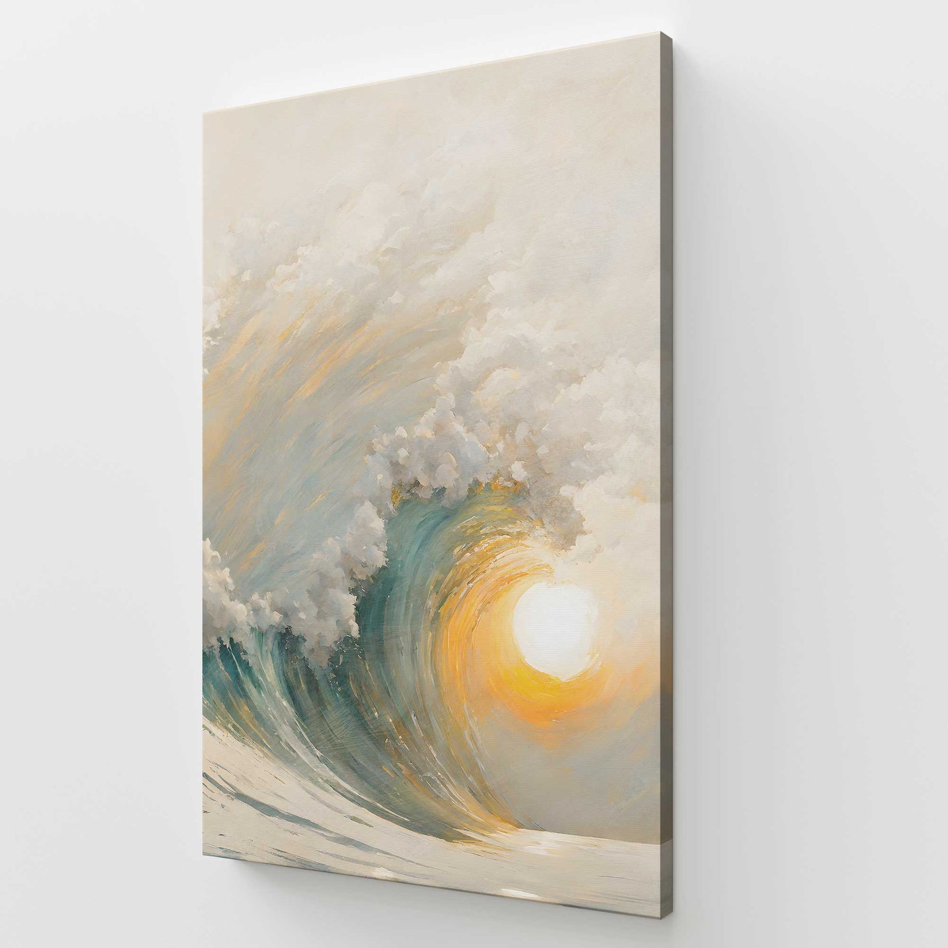 [Color:Stretched Canvas], Picture of art at an angle