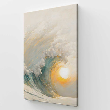 [Color:Stretched Canvas], Picture of art at an angle