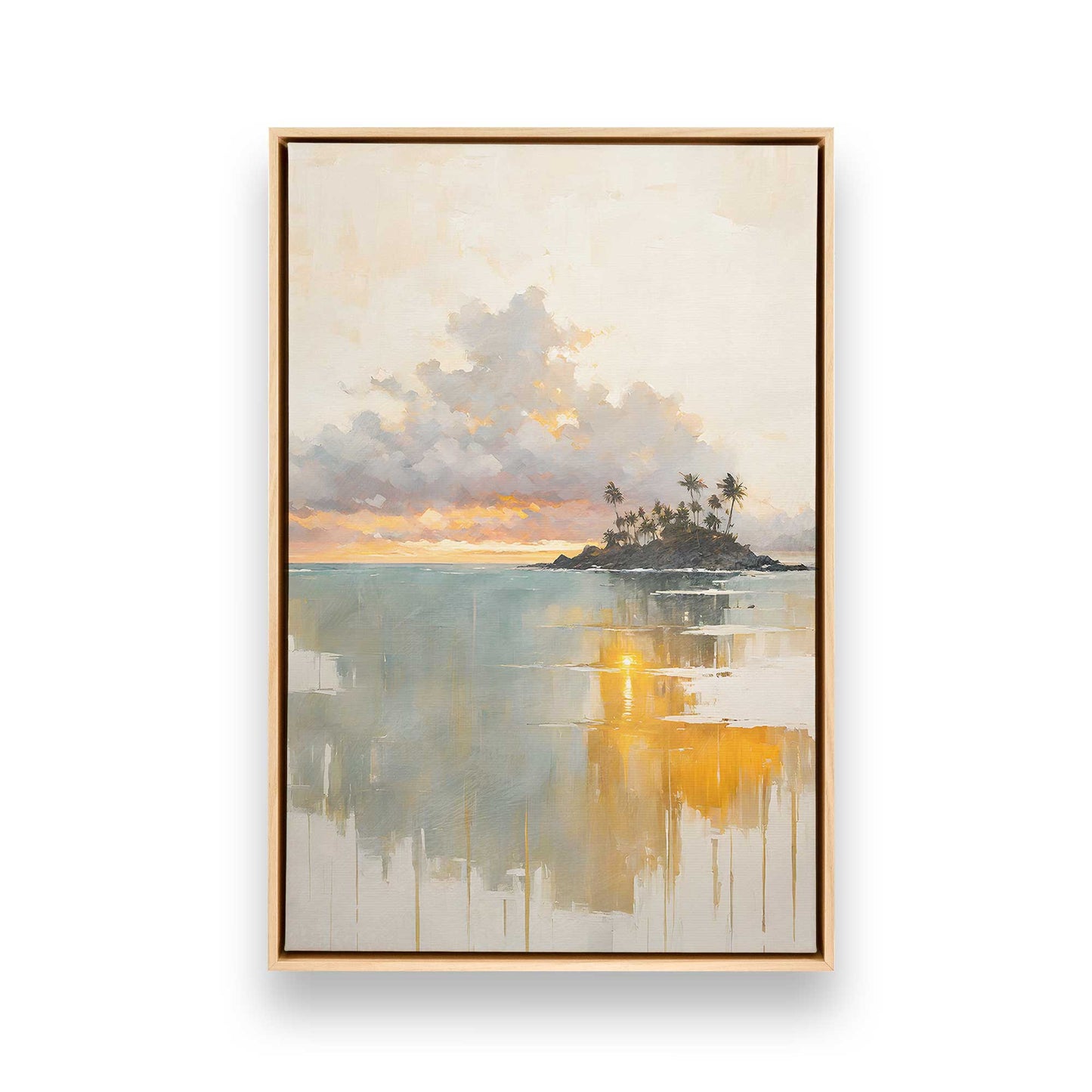 [Color:American Maple], Picture of art in a American Maple frame