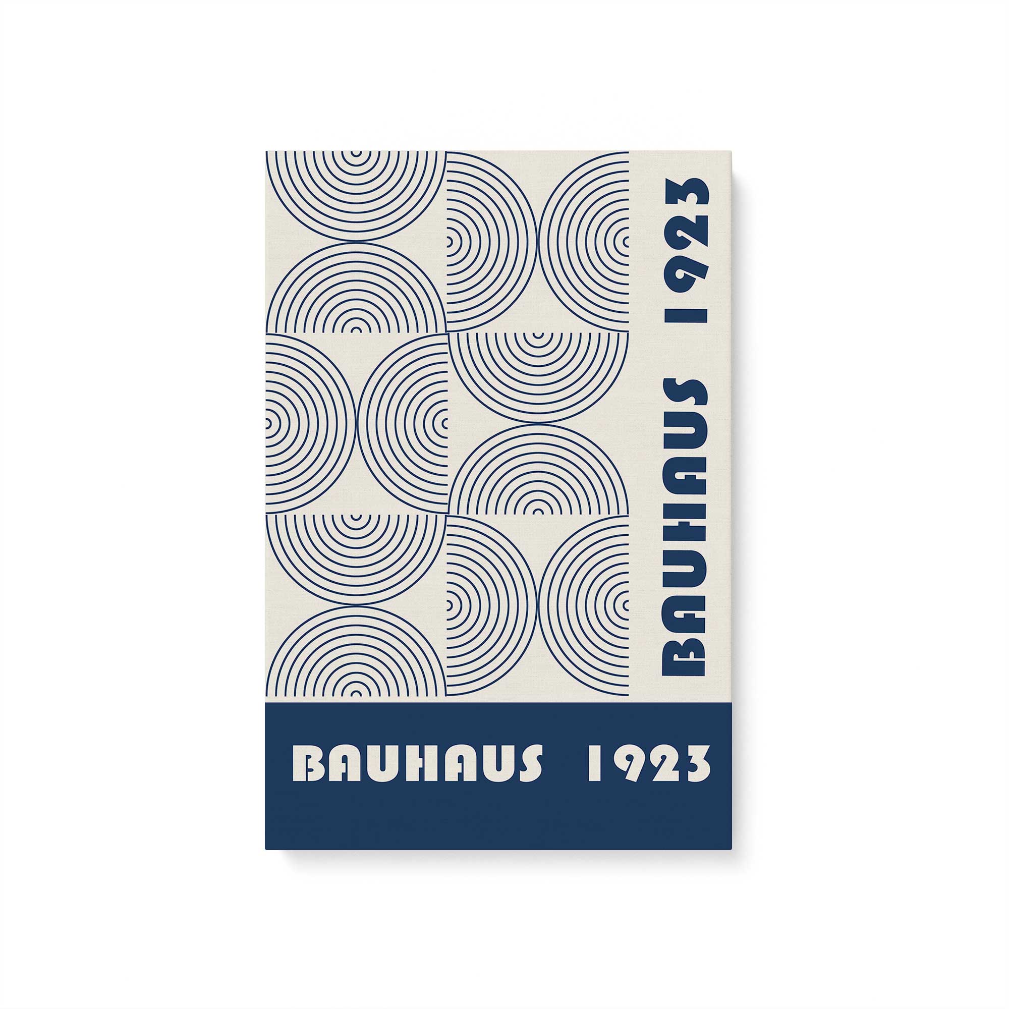 1923 Bauhaus Blue Geometry, Set of 2 Prints on Canvas – Frametolia.