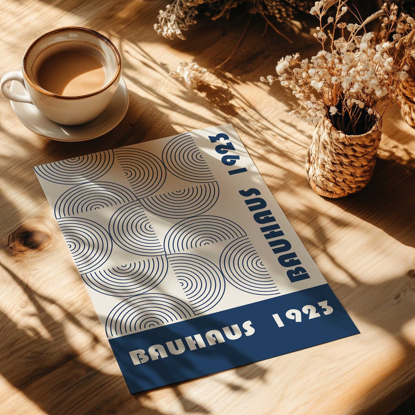 Bauhaus 1923 in Navy Print