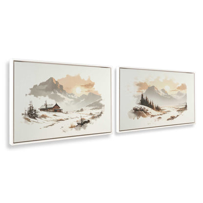 [Color:Opaque White], Picture of art in a White frame at an angle