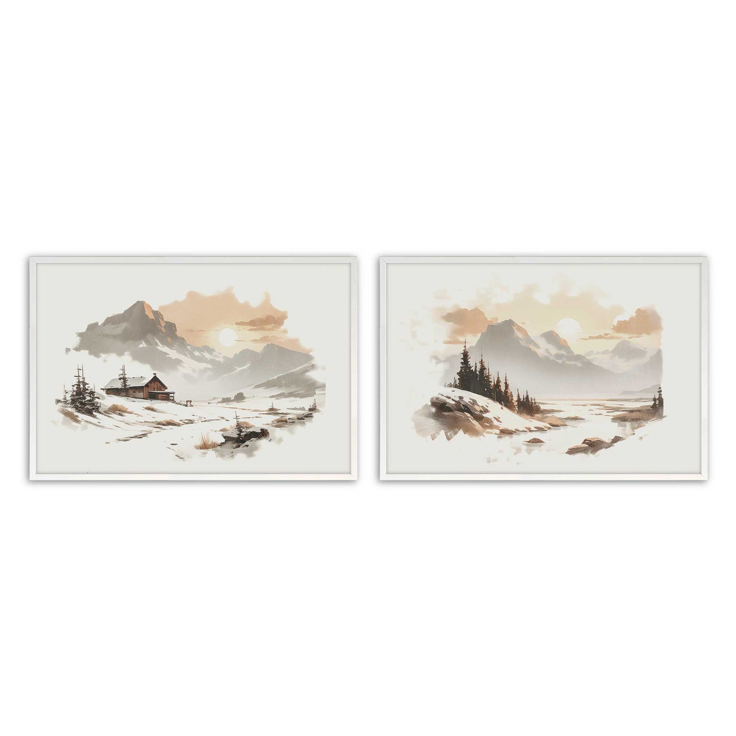 [Color:Opaque White], Picture of art in a Opaque White frame