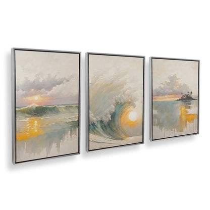 [Color:Polished Chrome], Picture of art in a Polished Chrome frame at an angle