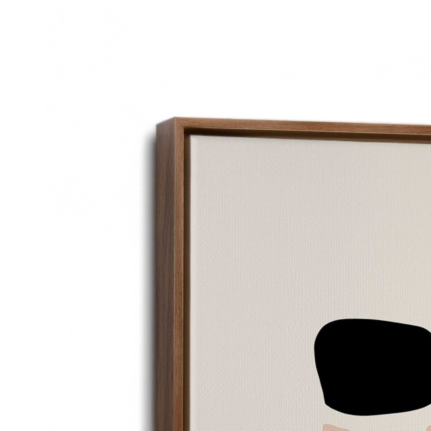 [Color:Walnut], Picture of art in a Walnut frame at an angle