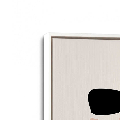 [Color:Opaque White], Picture of art in a White frame at an angle