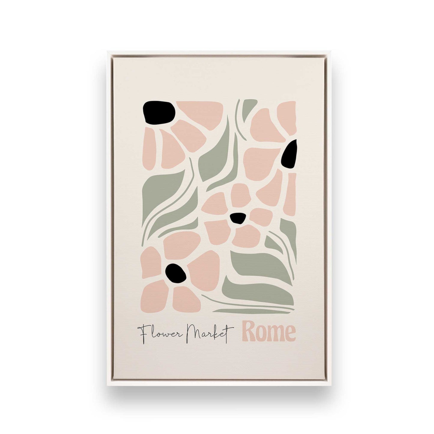 [Color:Opaque White], Picture of art in a White frame
