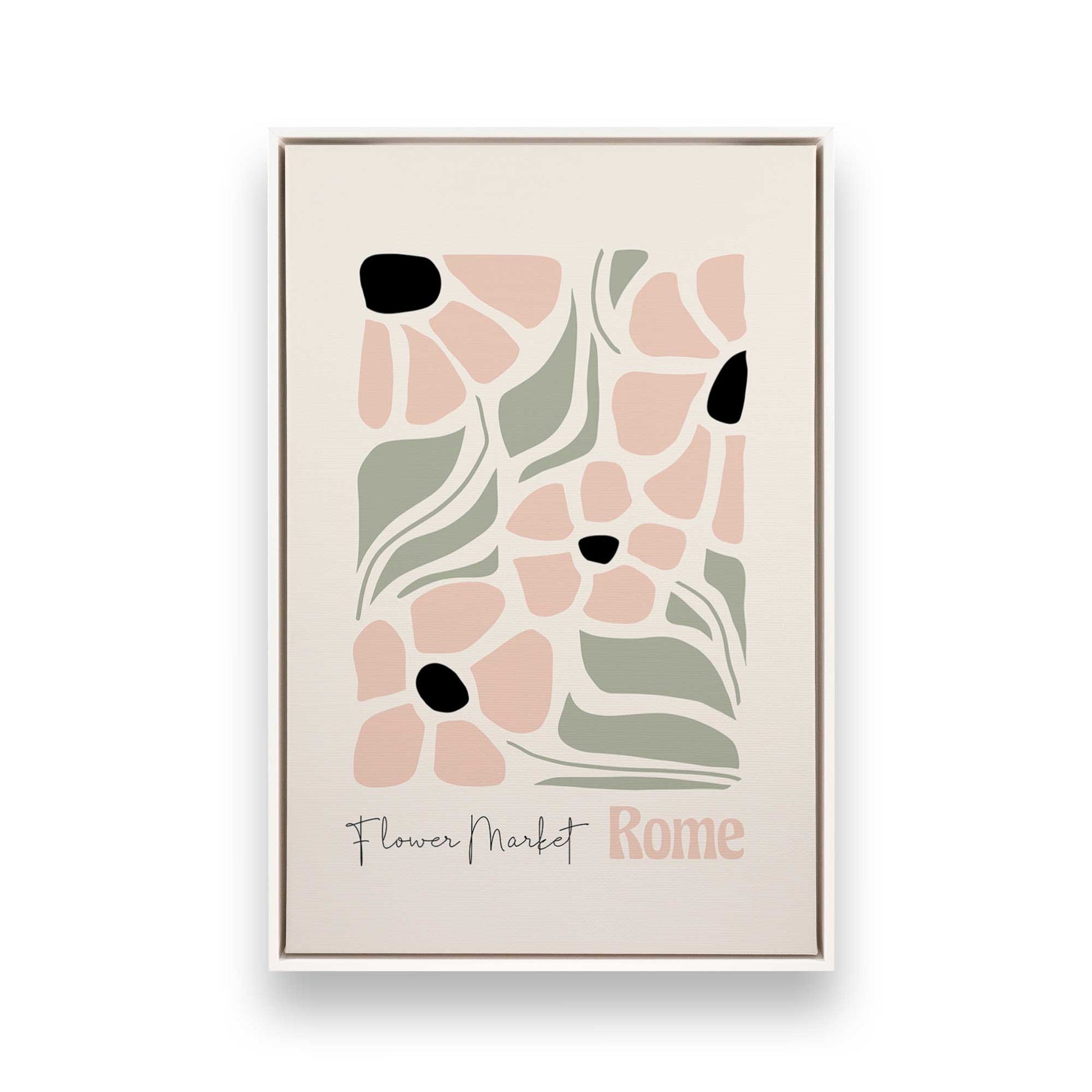 [Color:Opaque White], Picture of art in a White frame