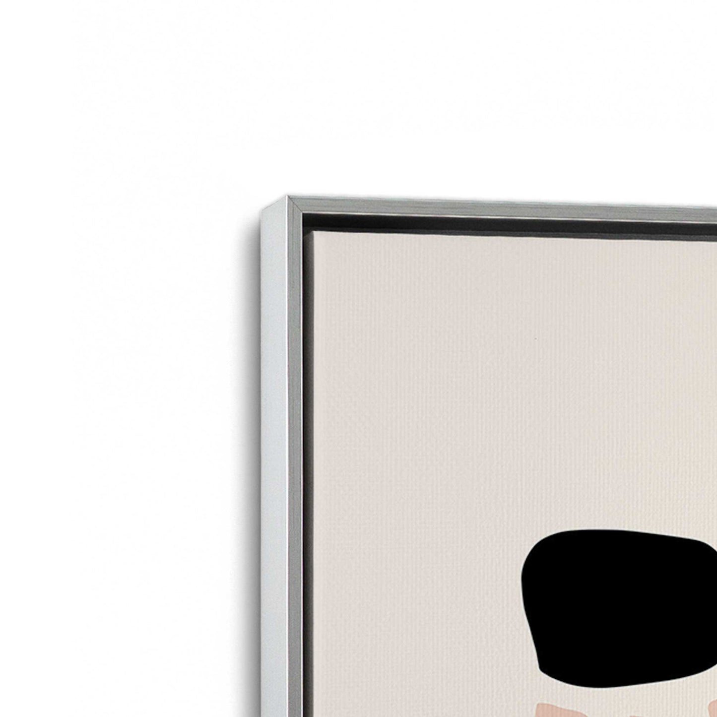 [Color:Polished Chrome], Picture of art in a Polished Chrome frame at an angle
