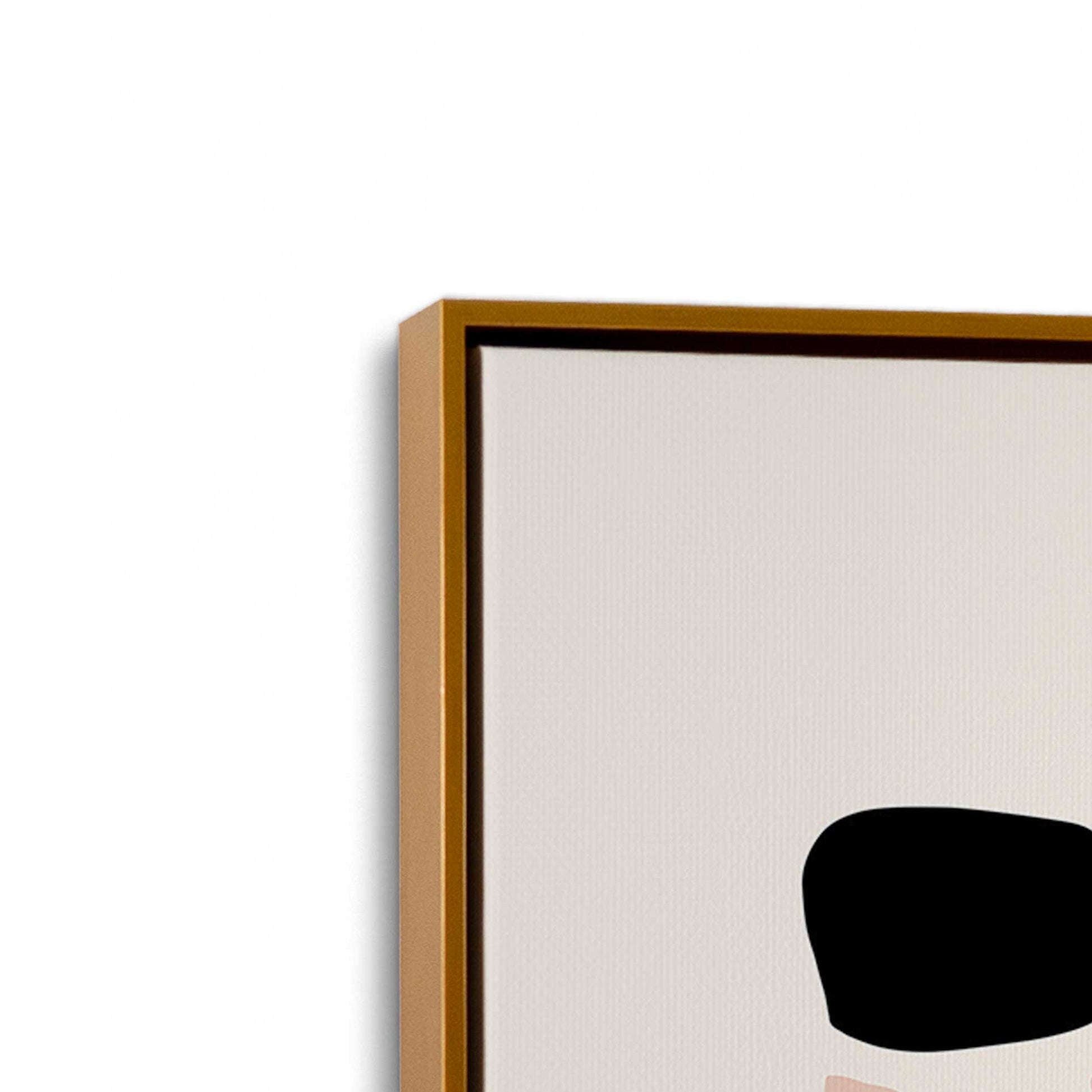 [Color:Polished Gold], Picture of art in a Polished Gold frame at an angle
