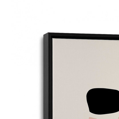 [Color:Satin Black], Picture of art in a Satin Black frame at an angle