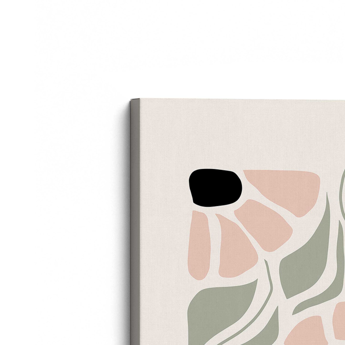 [Color:Stretched Canvas], Picture of the corner of the art