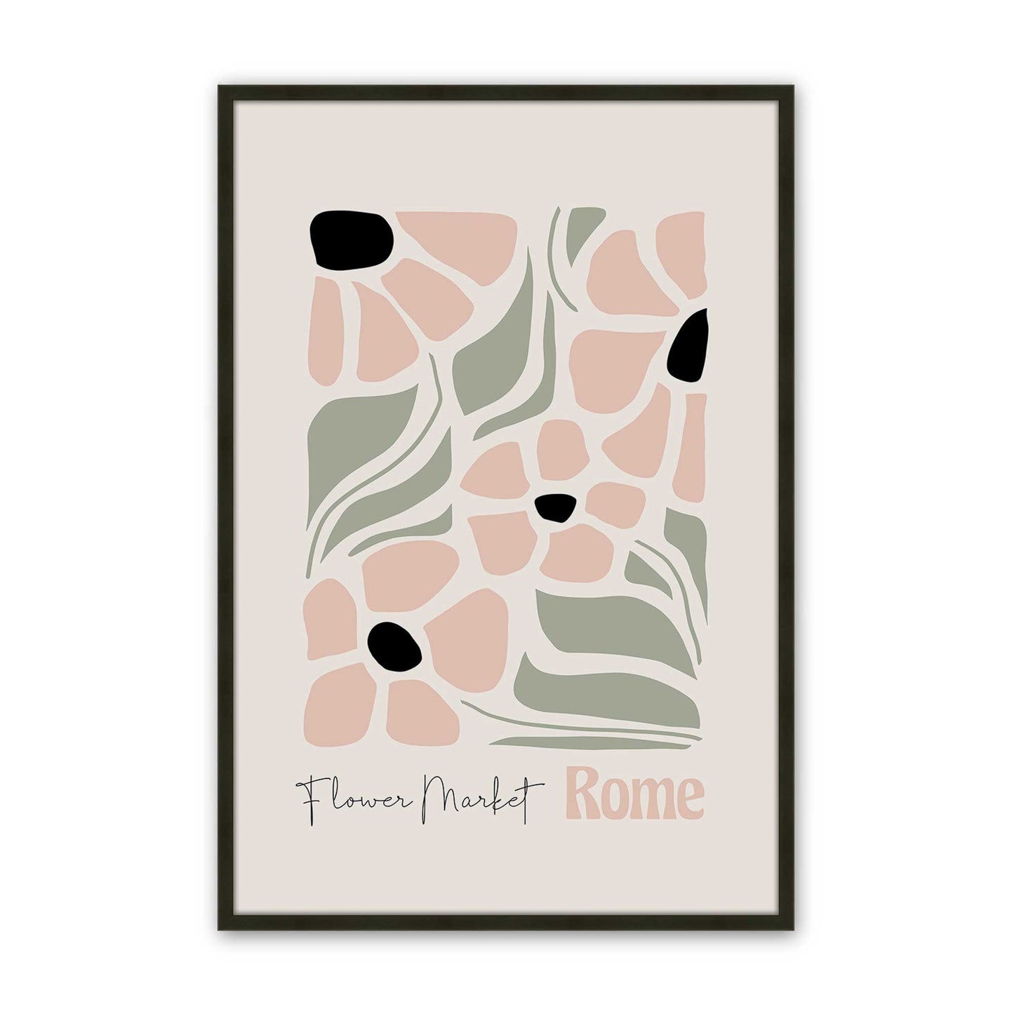 [Color:Satin Black], Picture of art in a Satin Black frame