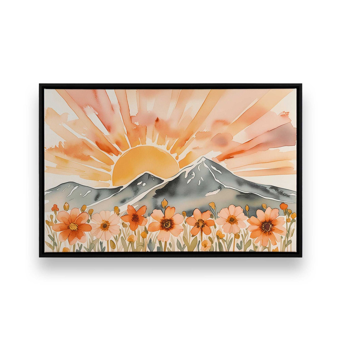 [Color:Satin Black], Picture of art in a Satin Black frame