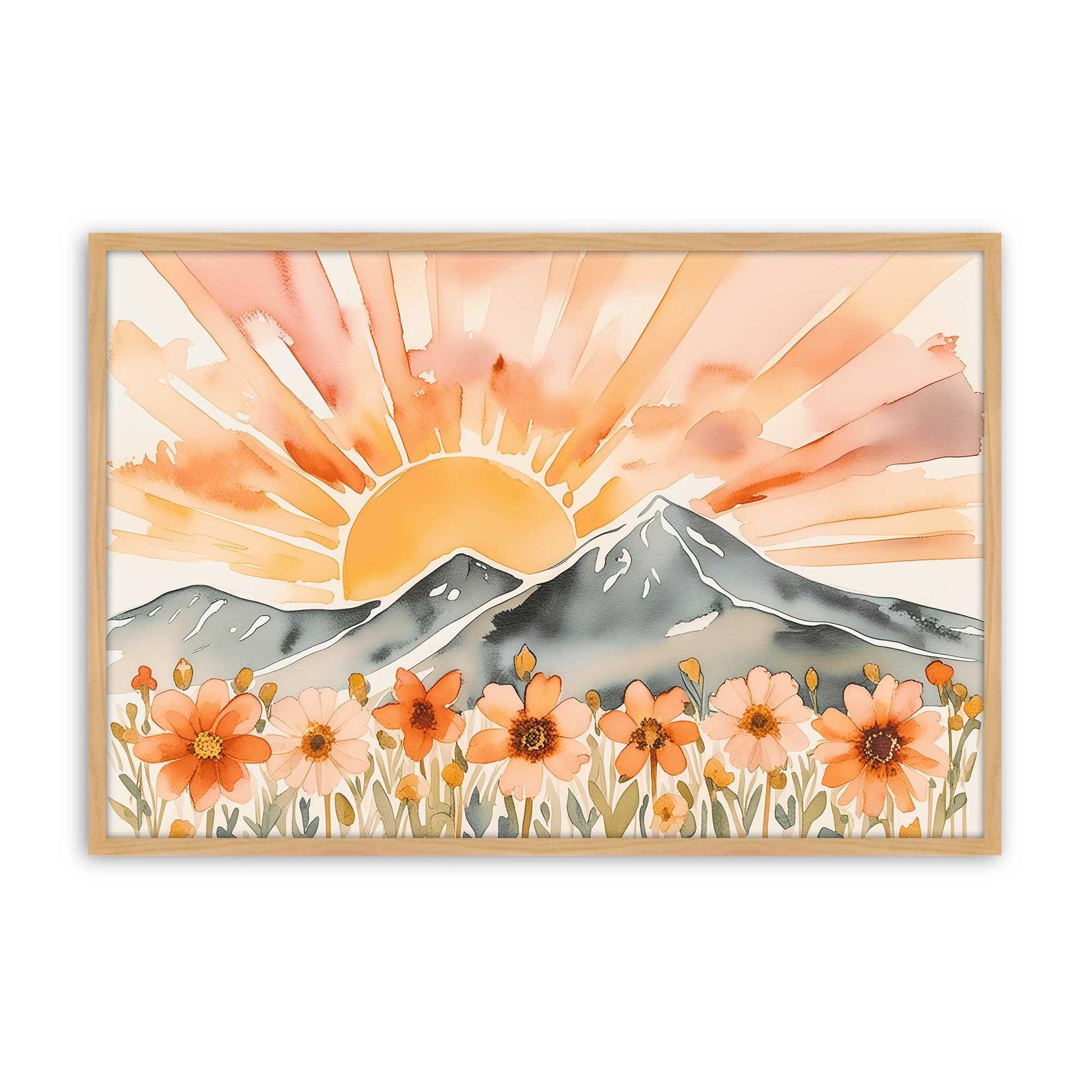 [Color:American Maple], Picture of art in a American Maple frame