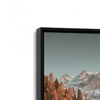 [Color:Satin Black], Picture of art in a Satin Black frame at an angle