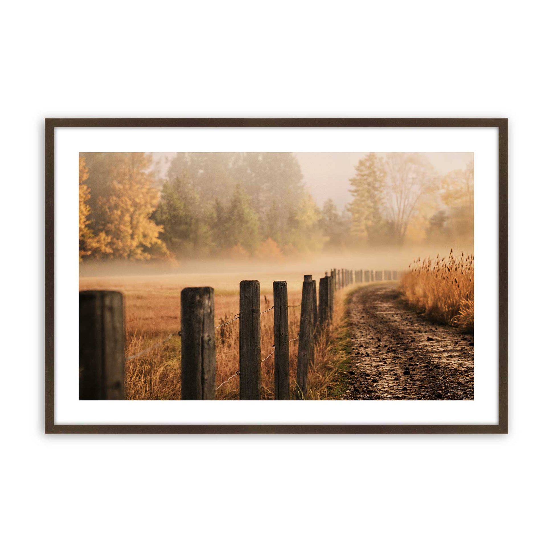 [Color:Belvinder Brown], Picture of art in a Polished Chrome frame