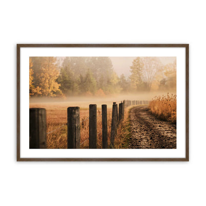 [Color:Walnut], Picture of art in a Polished Chrome frame