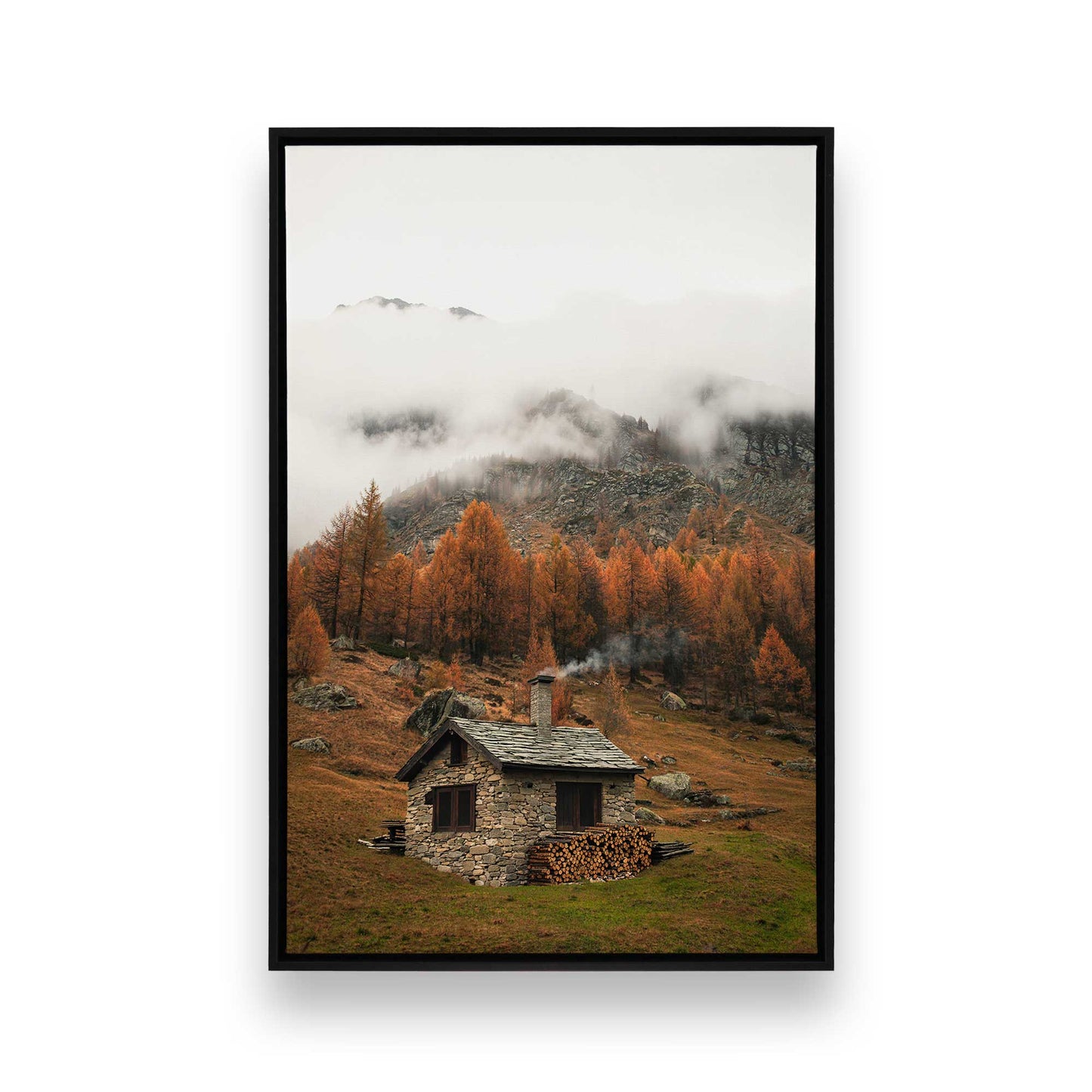 [Color:Satin Black], Picture of art in a Satin Black frame