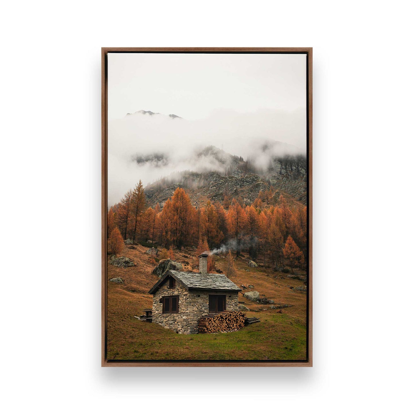 [Color:Walnut], Picture of art in a Walnut frame