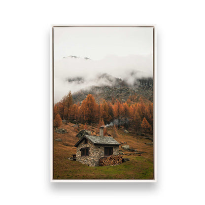 [Color:Opaque White], Picture of art in a White frame