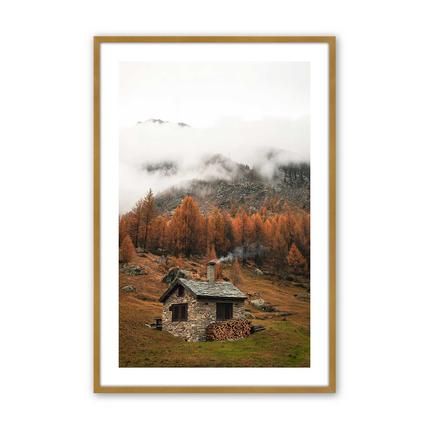[Color:Polished Gold], Picture of art in a Polished Gold frame