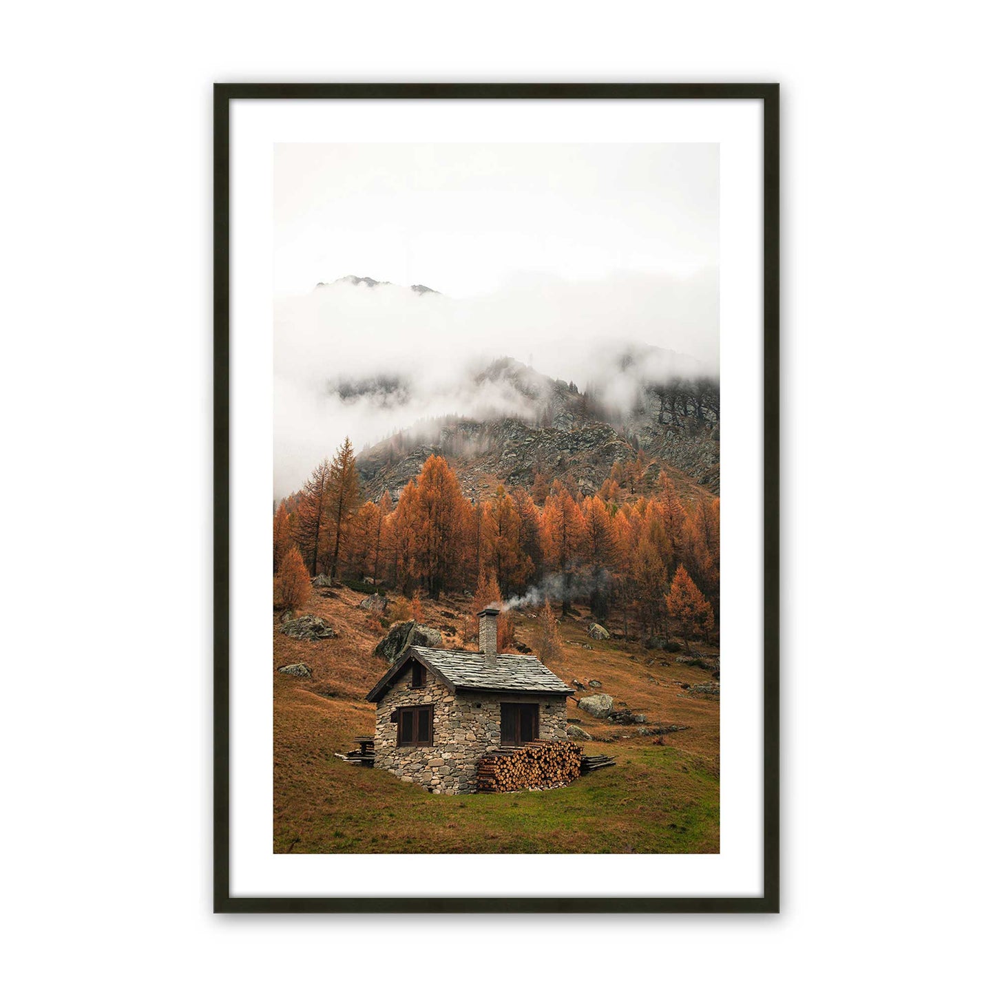 [Color:Satin Black], Picture of art in a Satin Black frame