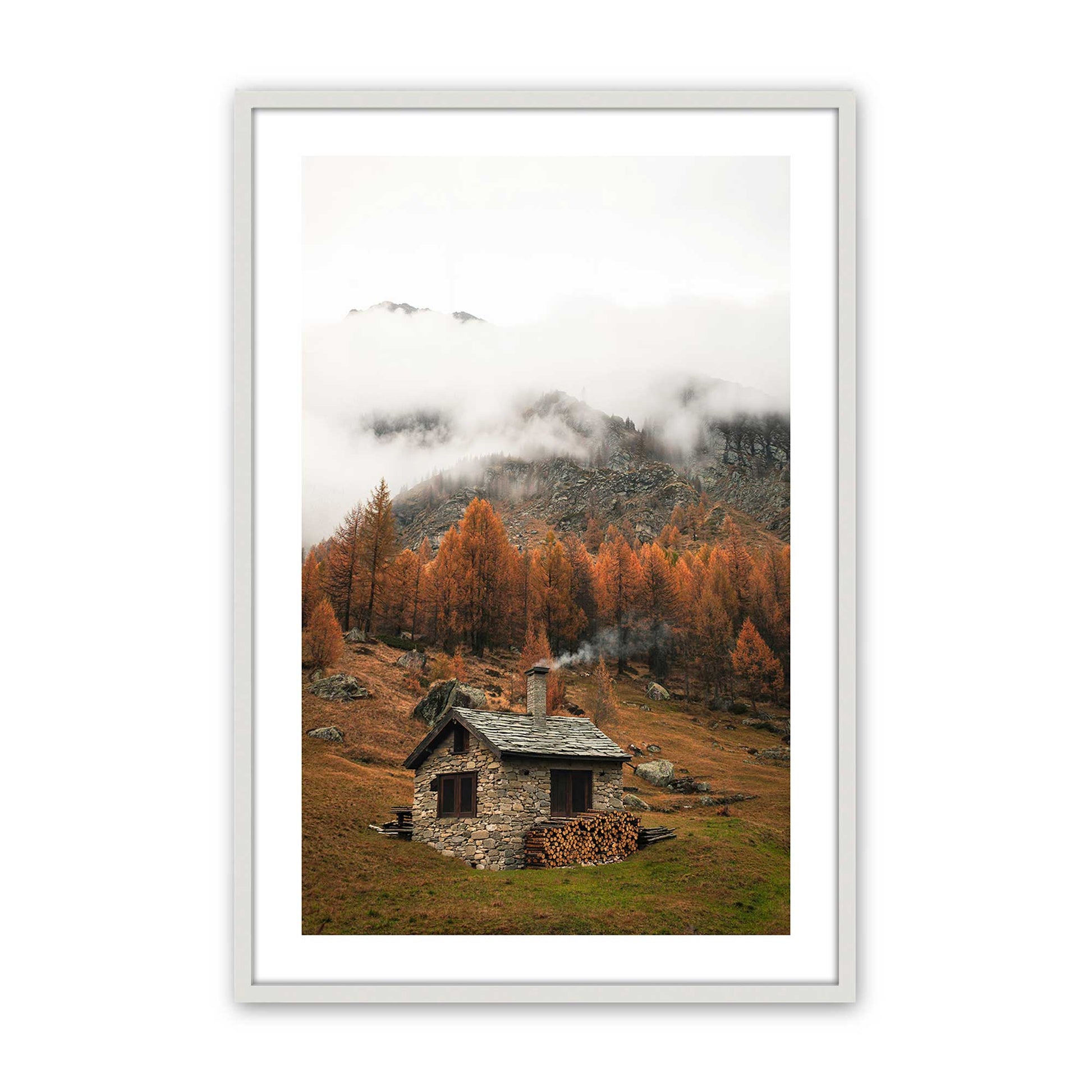 [Color:Opaque White], Picture of art in a Opaque White frame