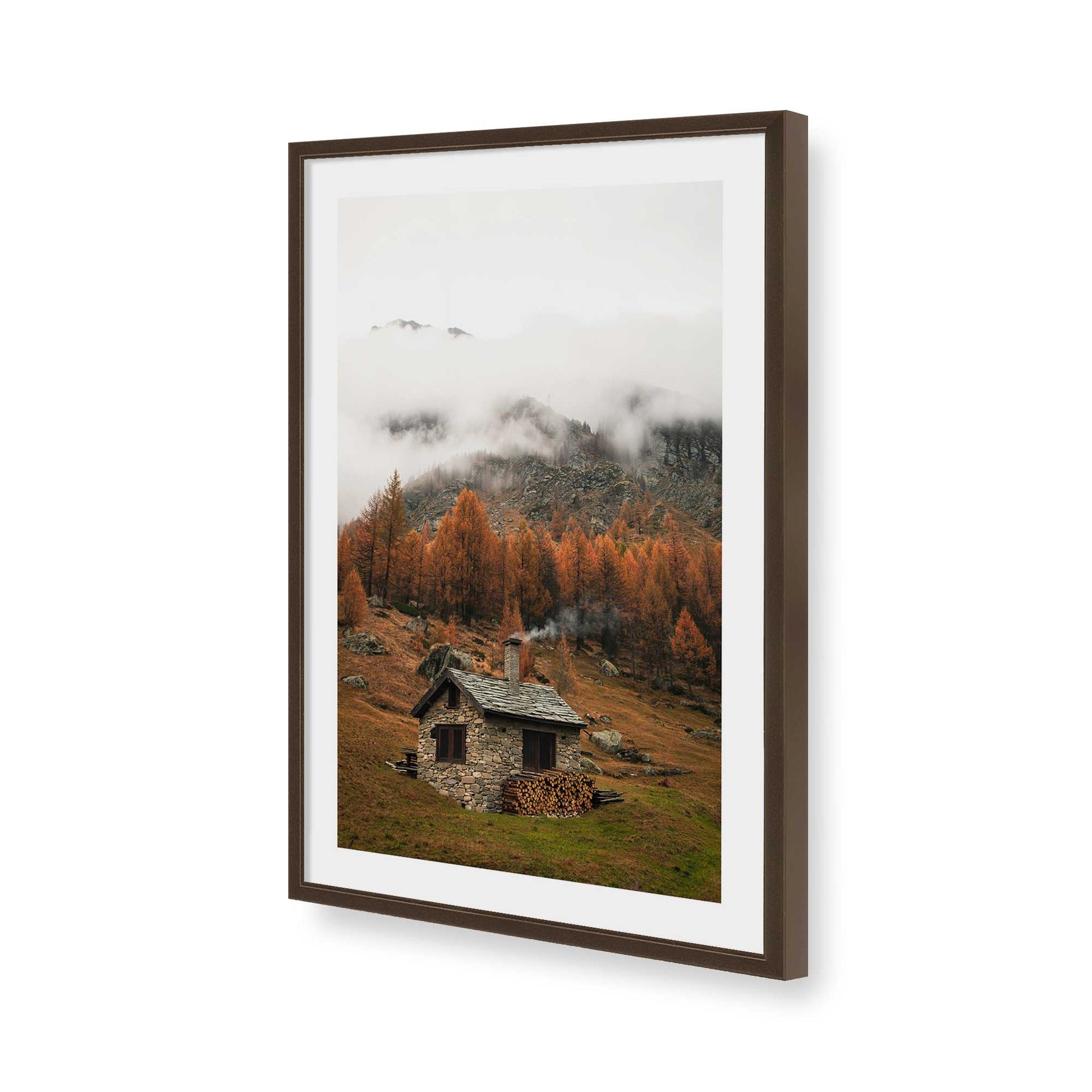 [Color:Belvinder Brown], Picture of art in a Belvinder Brown frame of the corner