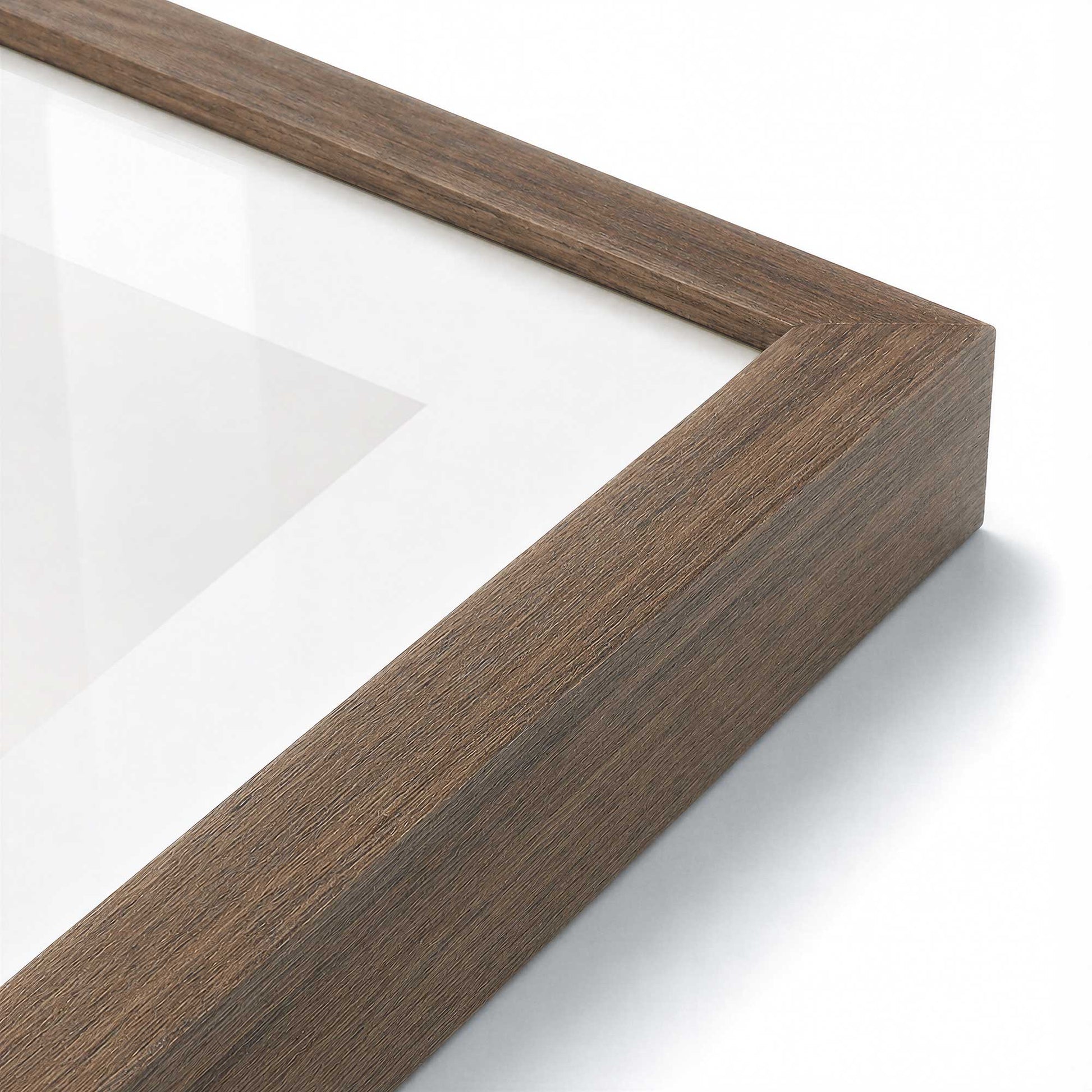 [Color:Walnut], Picture of art in a Walnut frame at an angle